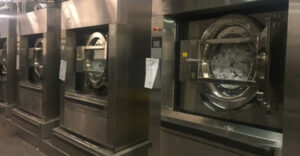 Wasmachines op rij